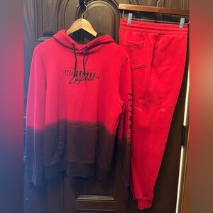 Hollister Red Sweatpants